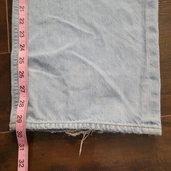 Agolde Light Blue Wide Leg Jeans - Picture 6 of 8